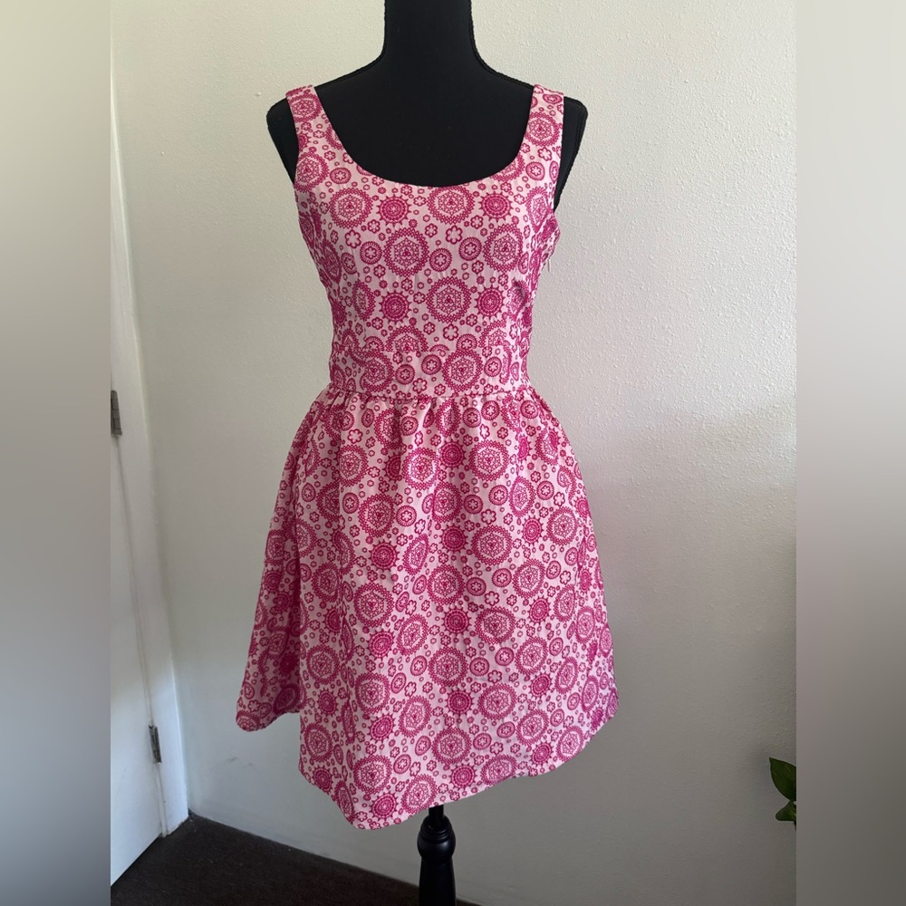 Francesca Miami Pink Fit and Flare Dress